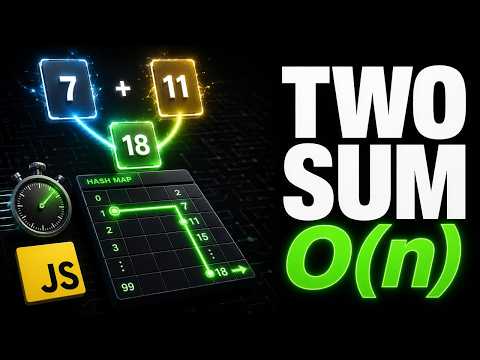 Two Sum in JavaScript - The One-Pass Trick Every Interviewer Asks | Crack the Coding Interview #5