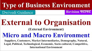 Micro environment, Macro Environment, type of environment, type of business environment, bba, mba