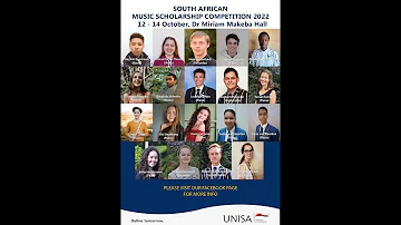 SOUTH AFRICAN MUSIC SCHOLARSHIP COMPETITION 2022 (COMPETITION DAY 1)