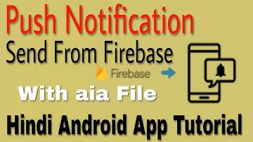 Push Notification in android using Firebase || Push Notifications in Kodular || With aia File