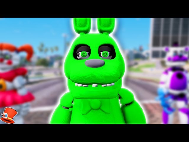 BRAND NEW FREDDY ANIMATRONIC! SLIME FREDDY! (GTA 5 Mods FNAF