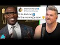 Shannon Sharpe Says He Will "Return To Morning TV Very Soon" After Undisputed Departure | Pat McAfee image