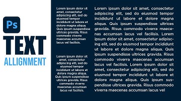 Align Text in Adobe Photoshop | Beginner Tutorial