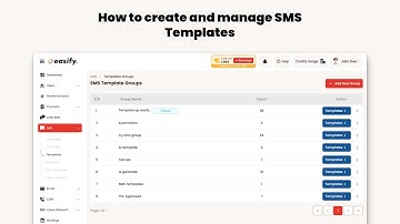 How to create and manage SMS Templates | Easify Marketing | Tutorial