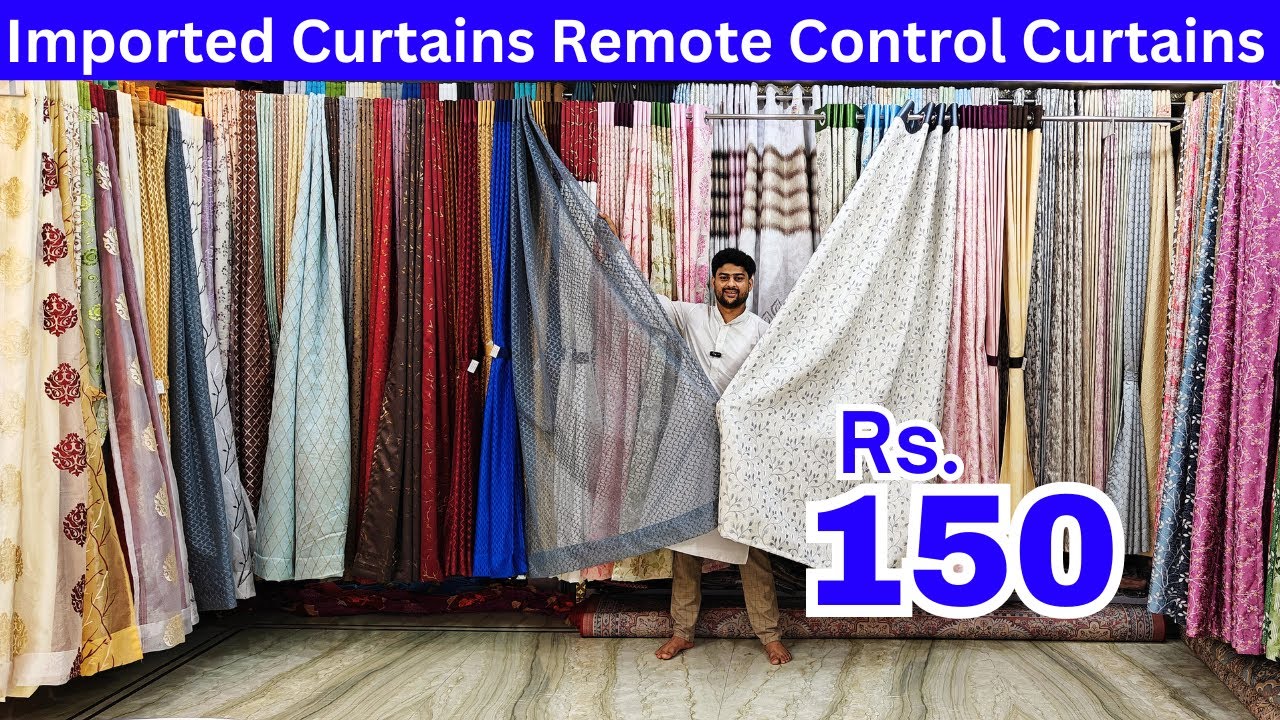 Affordable  ₹150 Imported Curtains Remote Curtains Fancy Double Curtains At Lowest Prices