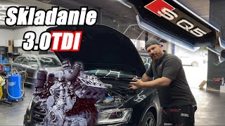 SQ5 3.0TDI skladame motor zo šrotoviska ktorý si zákaznik priniesol ... Problém hneď po štarte ...