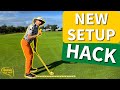 Golf feet position  golf setup hack