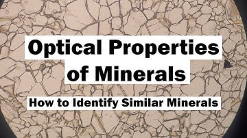 Optical properties of minerals - Optical Mineralogy