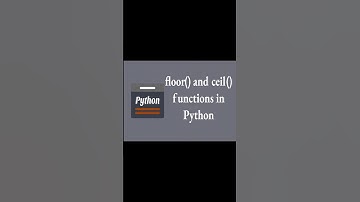 How to use floor( ) and ceil( ) functions in Python #pythonforbeginners #pythonprogramming