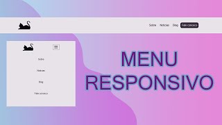 Criando menu RESPONSIVO com html, css e javascript👩‍💻