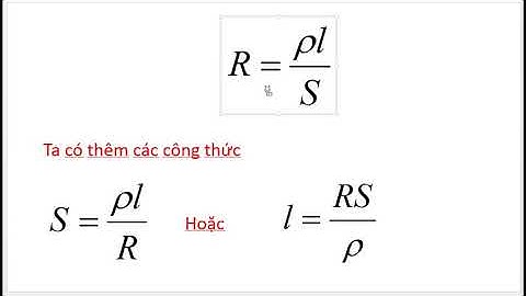 Công thức tính điện trở thuần của dây dẫn