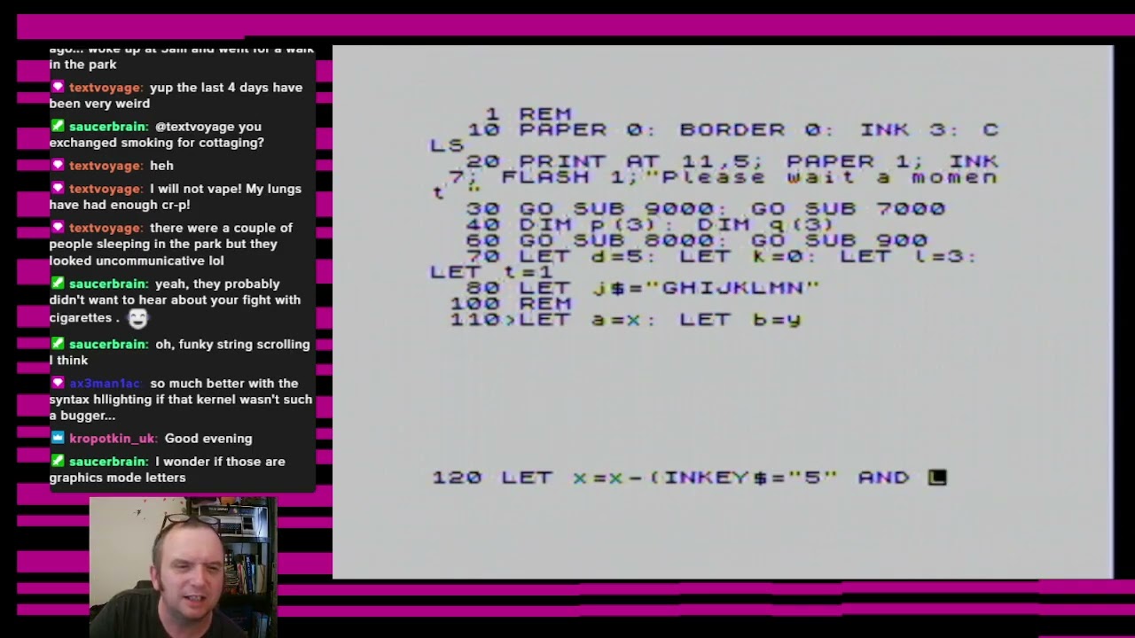 Stream Archive [20/06/2026] Squidgy ZX Spectrum type in! - YouTube
