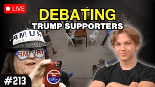 1 Woke Liberal vs 100 Trump Supporters| Ep. 213