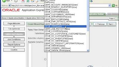 Oracle APEX Tutorial 3 - Creating a Drilldown Report - Part 1