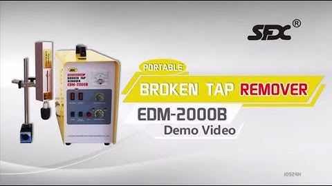 Edm machine|Broken Tap Remover|Portable edm|Installation video