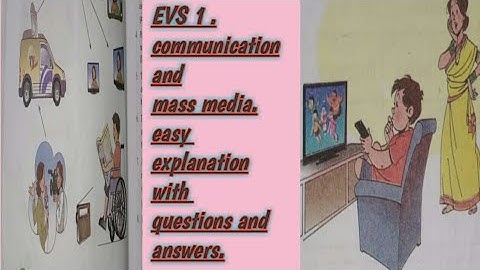 #EVS1# L no 15 Communication and Mass media #onlinestudies# explanation with questions and answers.