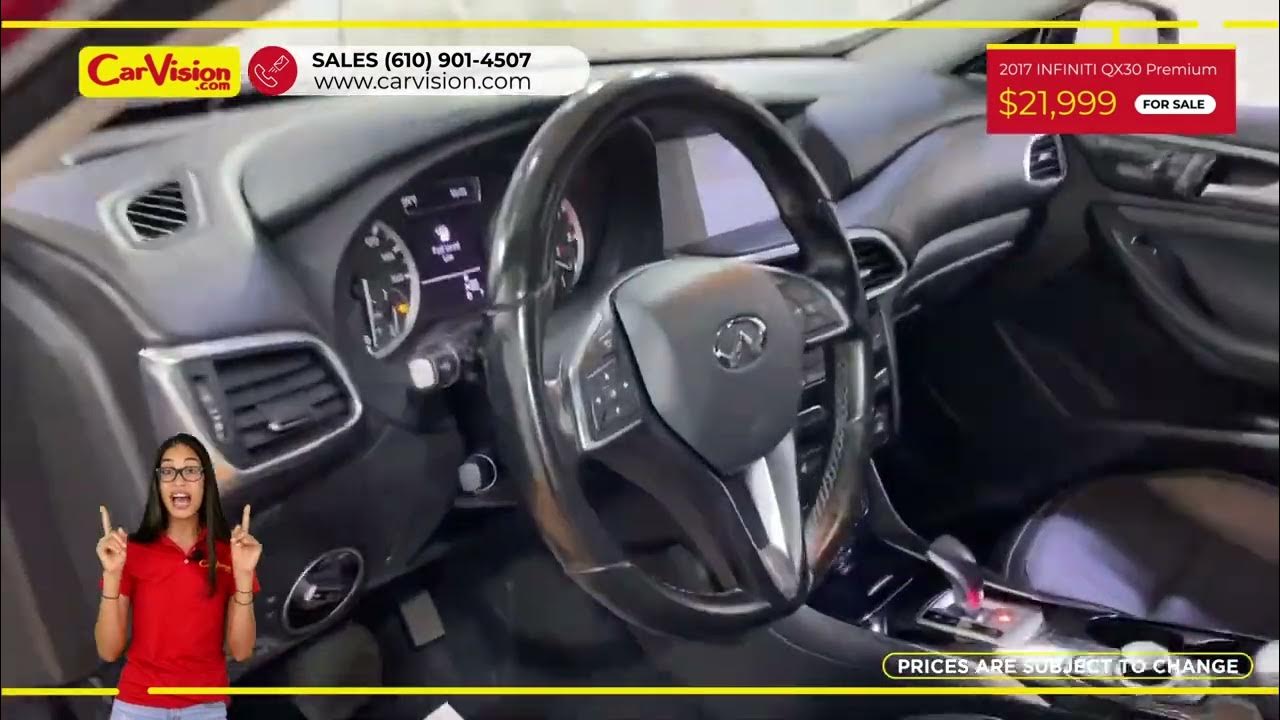 2017 INFINITI QX30 Premium MEDIA SCREEN PANORAMIC SUNROOF BACKUP