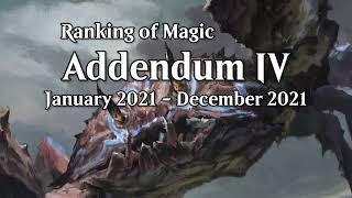 Ranking of Magic: Addendum #4 (2021)