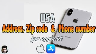 This video guides you about addresses, zip codes and phone numbers of
usa to create appple id for app store or easily. the url is below:
https://goo.gl/ka3am...