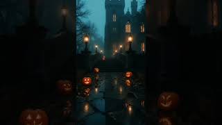 The Haunted Autumn Castle Dark Halloween Piano Ambience Rainy Night Mood