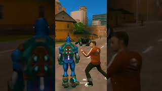 Rope hero vs city robot big fight gameplay - Games on - #shorts screenshot 5