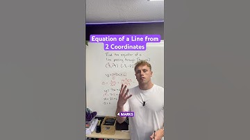 Equation of a Line from 2 coordinate #staightline #equation #gradient #maths