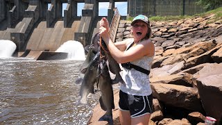 2 HOURS of Catfish CATCH and COOKS! -- BIGGEST of Her LIFE!!!!
