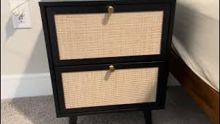 Rattan Nightstand Set of 2