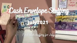 Cash Envelope Stuffing | July 2021 | Low Income | Philippines