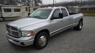 SOLD!!2003 Dodge Ram 3500 Quad Cab SLT, Dual Rear Wheels,  Cummins Diesel, $10,900