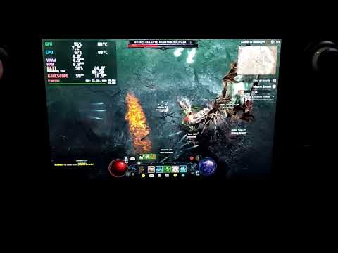 [Diablo 4 ON Steam Deck World Boss Gameplay Benchmark][60FPS Settings]