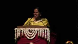 Abhilasha Gokulan Bharatanatyam Arangetram Part 6 - Anu Auntys Speech