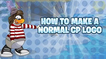 Club Penguin Speed Art - How to make a Normal CP Logo! - Paint.Net [ NO PLUGINS NEEDED ]