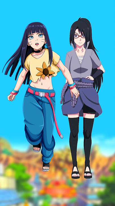 Himawari vs sarada | who is strong? #naruto #himawari #boruto #sarada #youtubeshorts #shorts