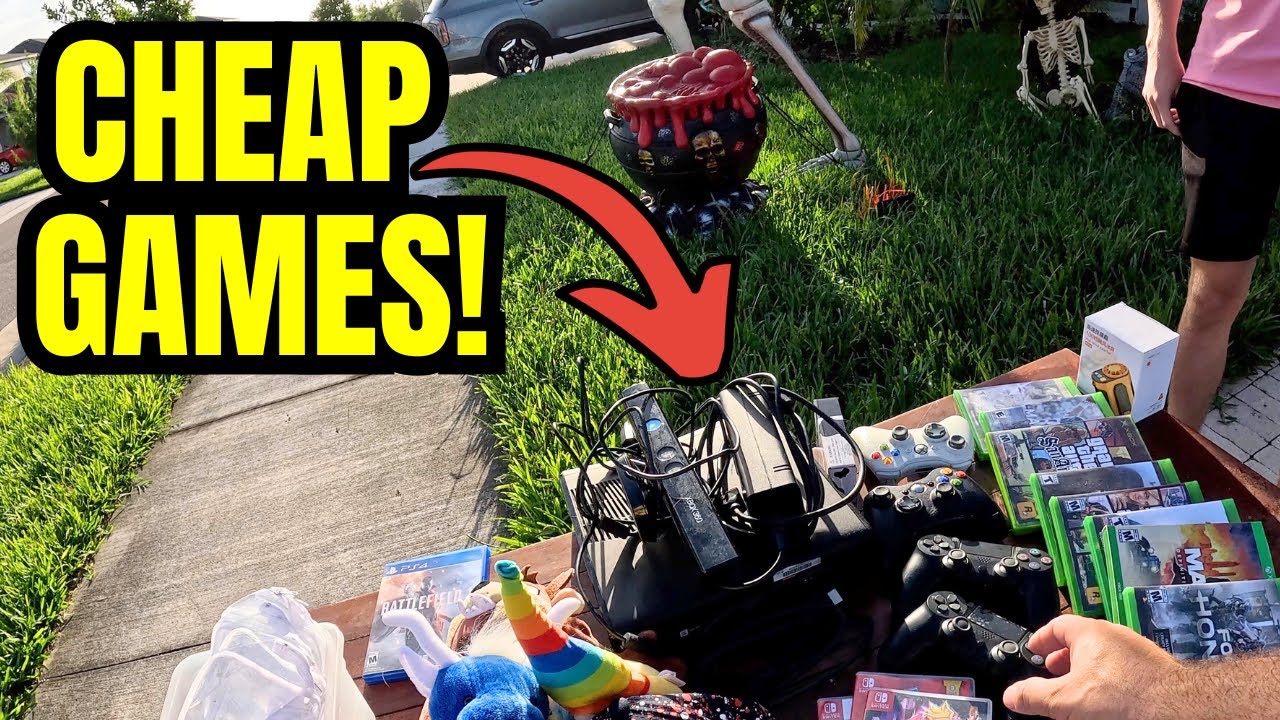 Распродажа видеоигр в гараже!