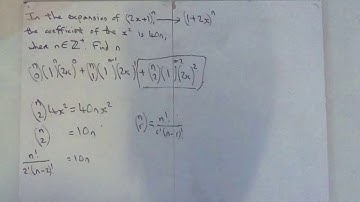 Binomial Expansion Question unknown n
