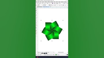 👀 CorelDRAW 3D Green Petal Logo Effect | Simple Trick, Premium Result