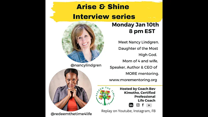 Arise & Shine Interview with Nancy Lindgren Jan 10...