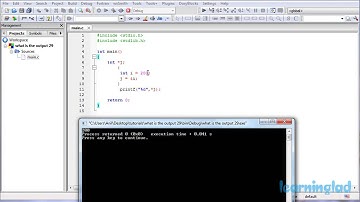 138  #26 What is the Output   C Programming Questions & Answers   Video Tutorials