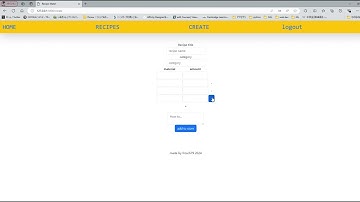CS50 Finalproject "My cookbook"