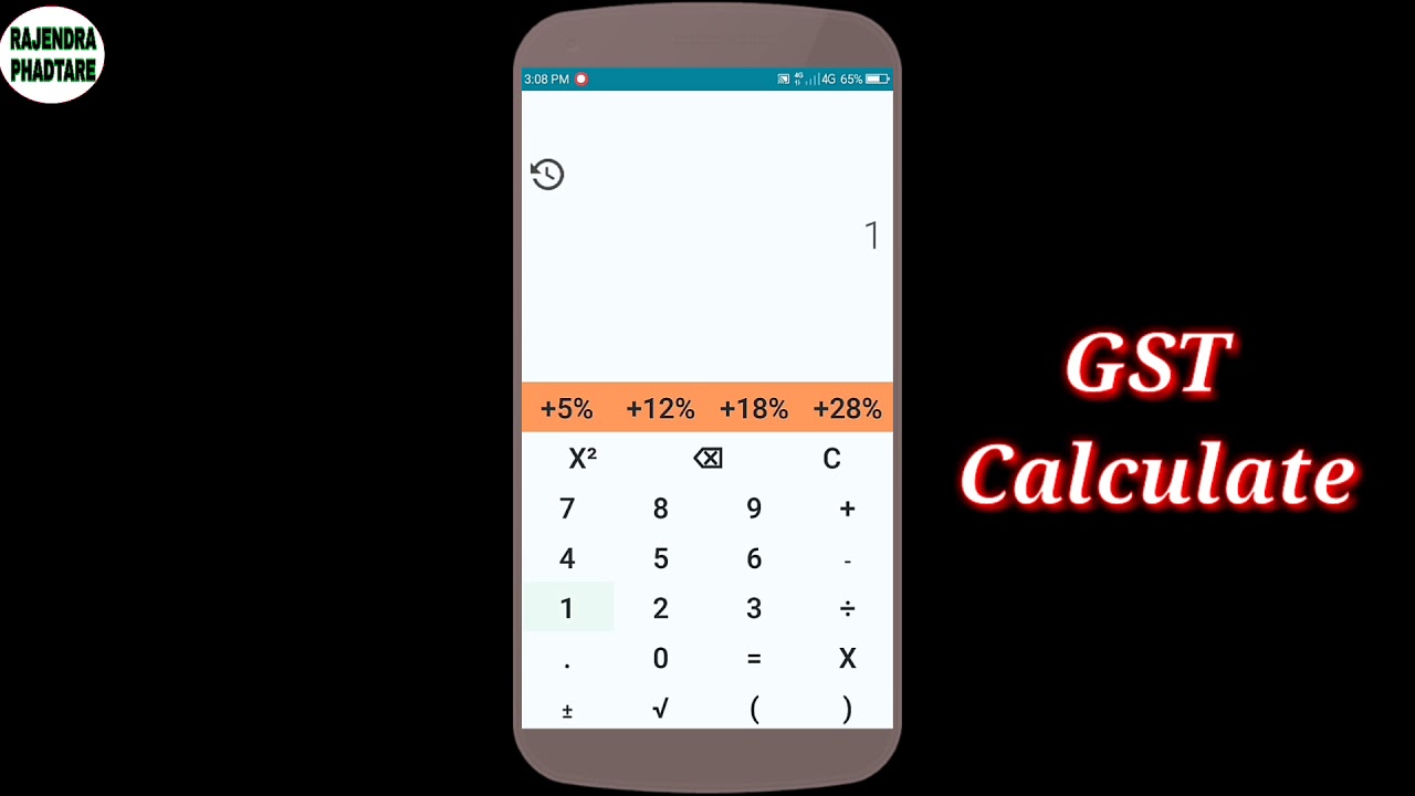 GST Calculate App Amount 18 GST Total Value YouTube