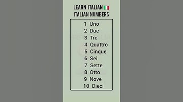 Italian Numbers | Simple way of Learning Italian | Learn Italian Easy Way  #learningitalian