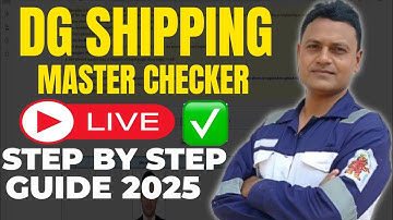 How to Check Master Checker in DG Shipping | how to check sea service detail l @Shippingupdates