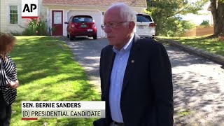 Sanders lashes out at Trump on policies
