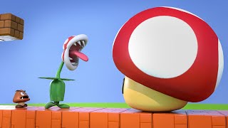 Piranha Plant eats a Giant Mushroom and it start to sing  🍄