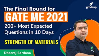 Strength of material | GATE 2021 ME | Dheeraj sir | Gradeup