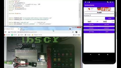 안드로이드 앱,firebase database,arduino esp32,esp8266 연동 테스트