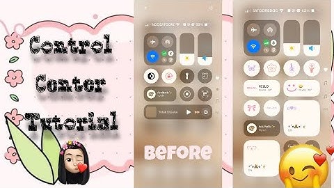Jangan lewatkan!! - Tutorial Control Center Cute - Cuma pake 1 APK - Gratis or free!!!