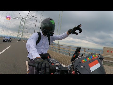 Melewati Jembatan Gantung Terpanjang Di JEPANG , Akashi Kaikyou Bridge !!! Menuju Ke Pulau AWAJI ...