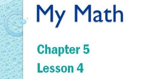 My Math Flip Chapter 5 Lesson 4